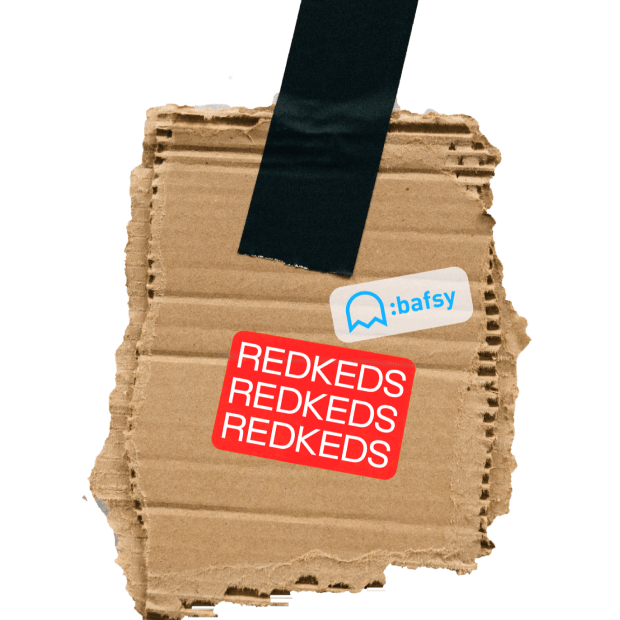 Стикер с логотипом Bafsy & Redkeds
